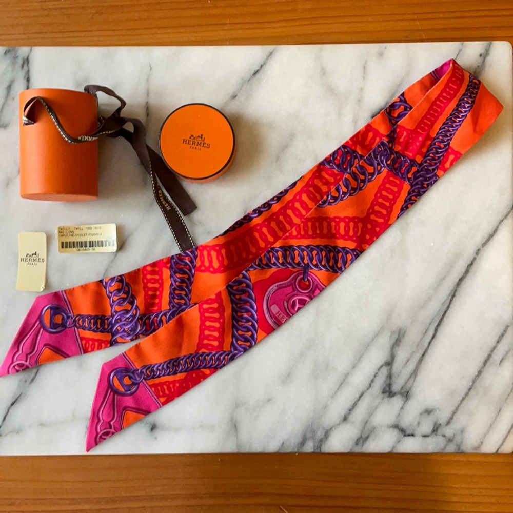 Original Hermes Silk Twilly Scarf